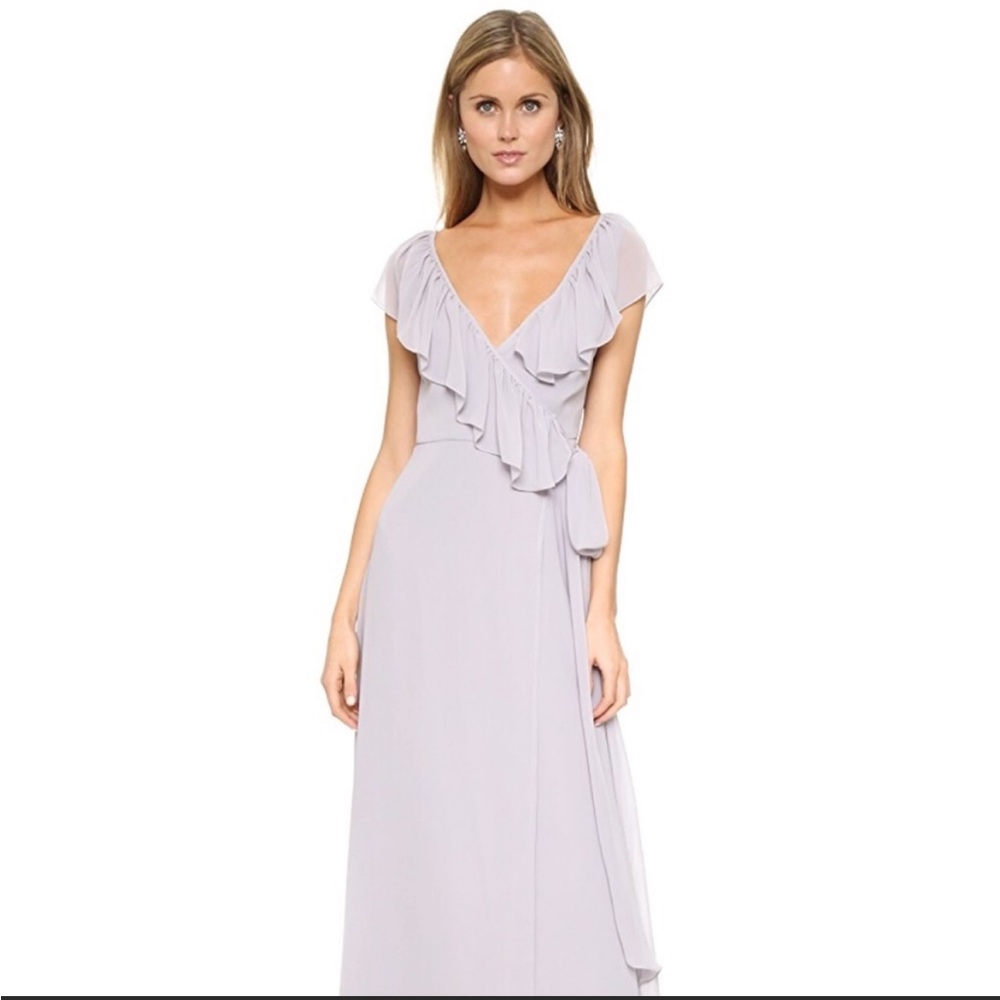 Joanna August Lolo V-neck Wrap Gown